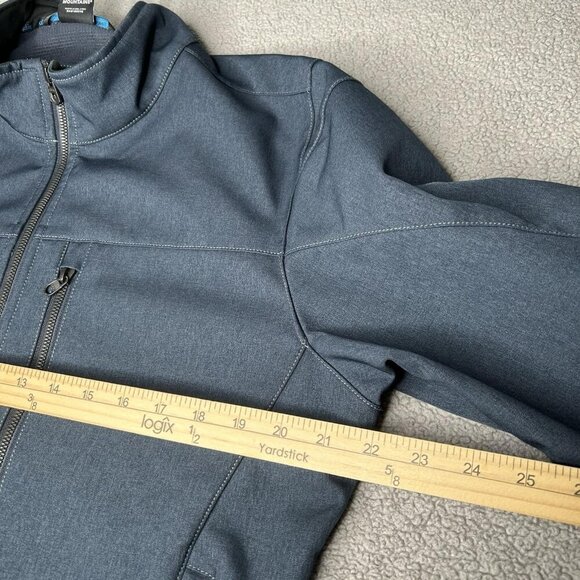 Kuhl Jacket Mens Medium Blue Softshell Full Zip Performance Outdoor Coat Hiking - Picture 10 of 15